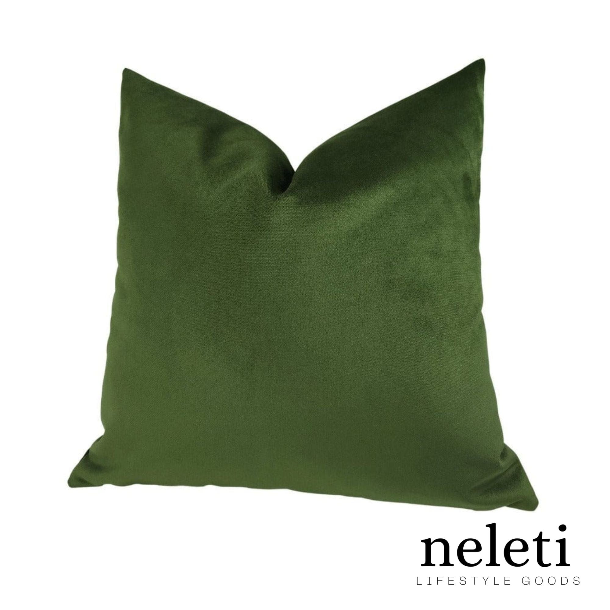 Emerald green 2024 velvet pillow cover