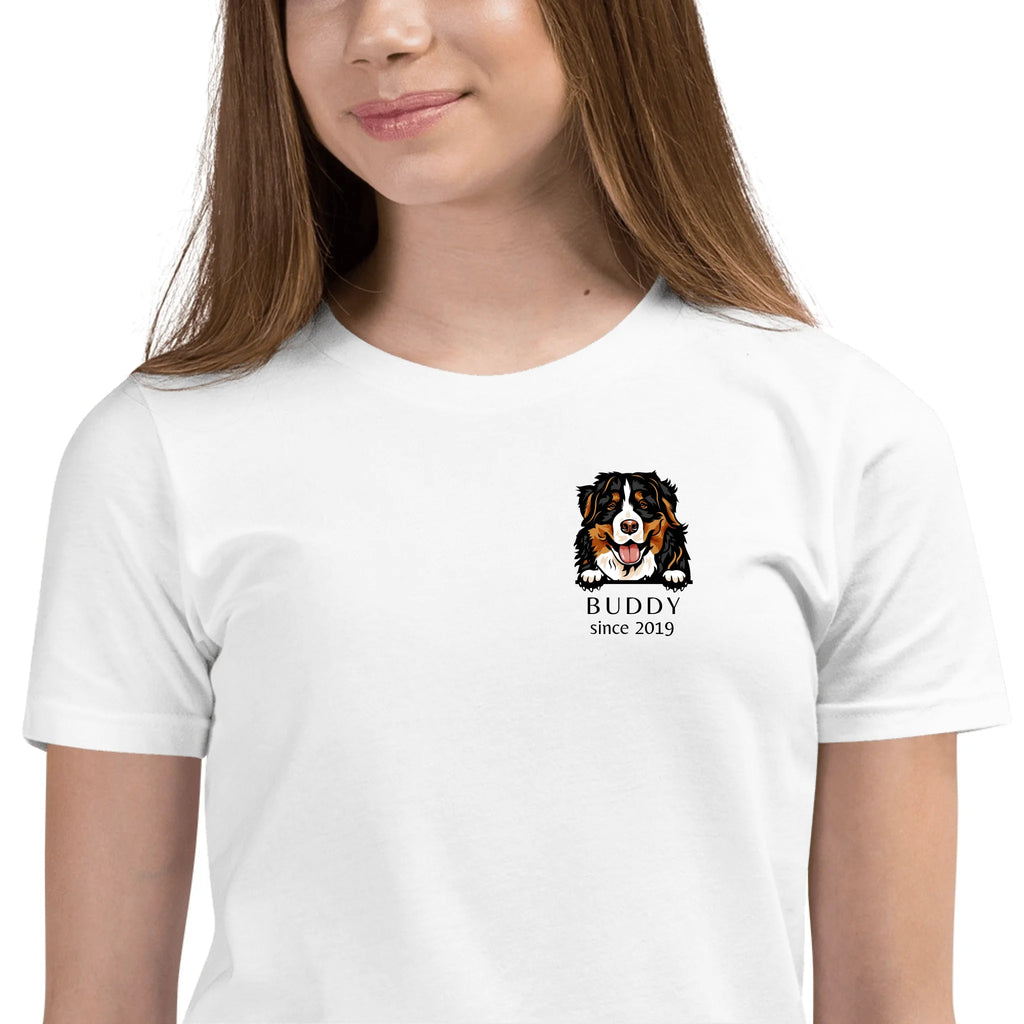 Dog Breed Youth Shirt - Custom Kids Tee with Name & Year