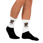Personalized Dog Breed Socks - Custom Name & Year - Gift for Dog Moms & Dads - 100+ Breeds - Cushioned Bottom