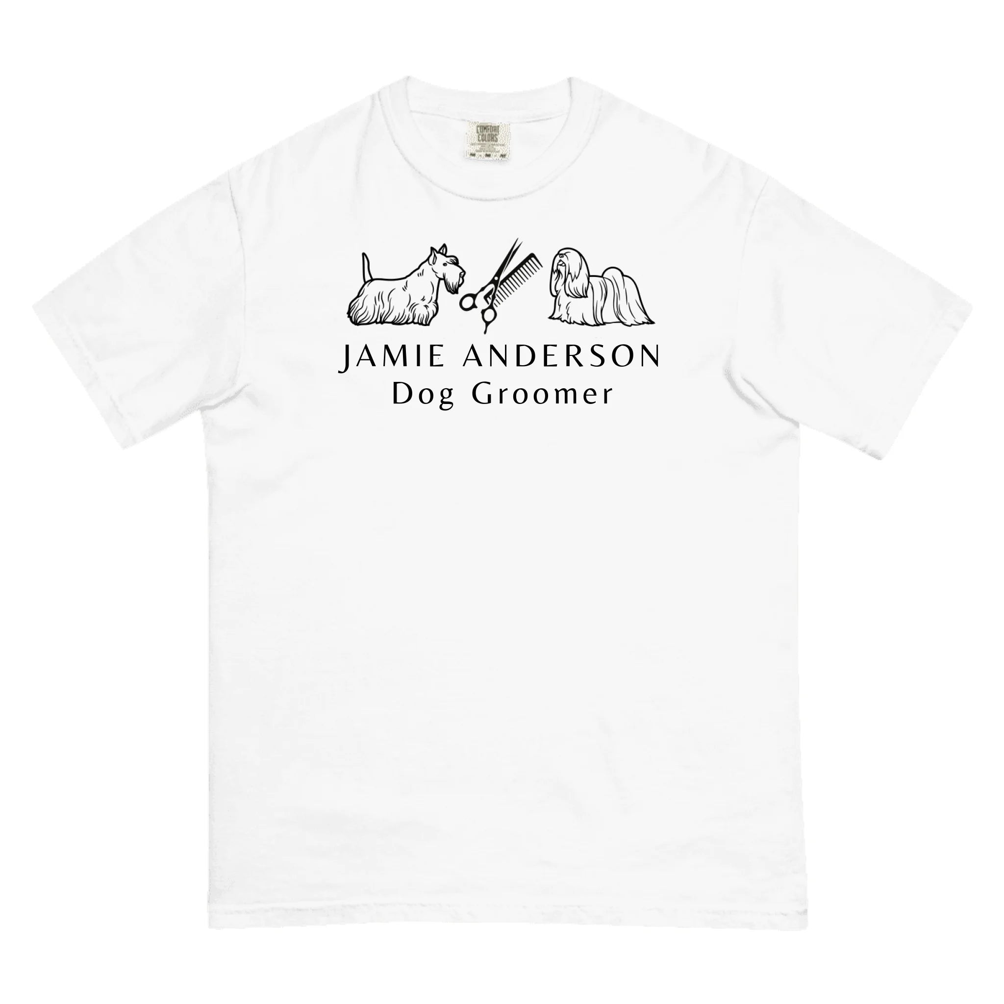 Personalized Dog Groomer Shirt - Custom Name & Professional Title - Gift for Dog Groomers