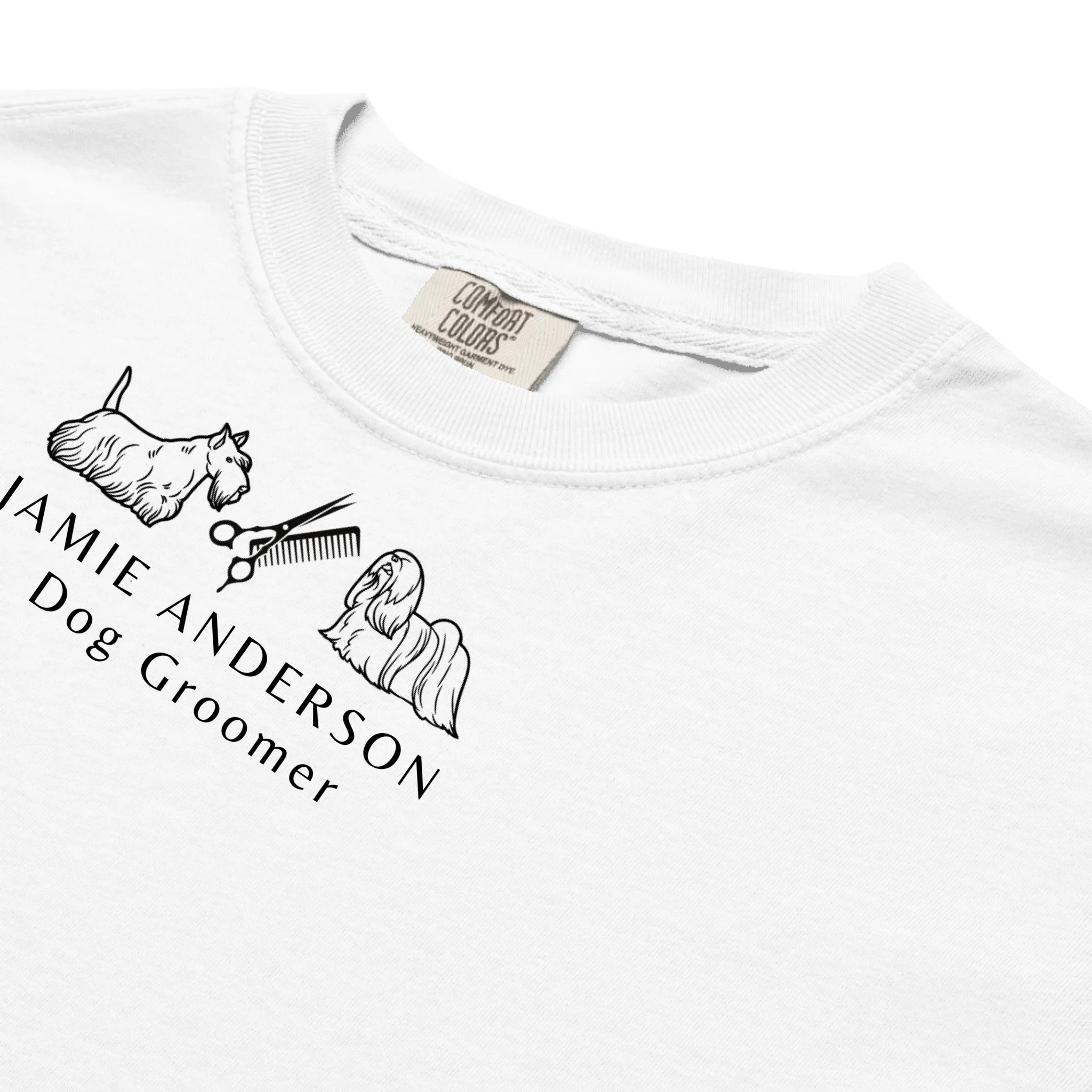 Personalized Dog Groomer Shirt - Custom Name & Professional Title - Gift for Dog Groomers