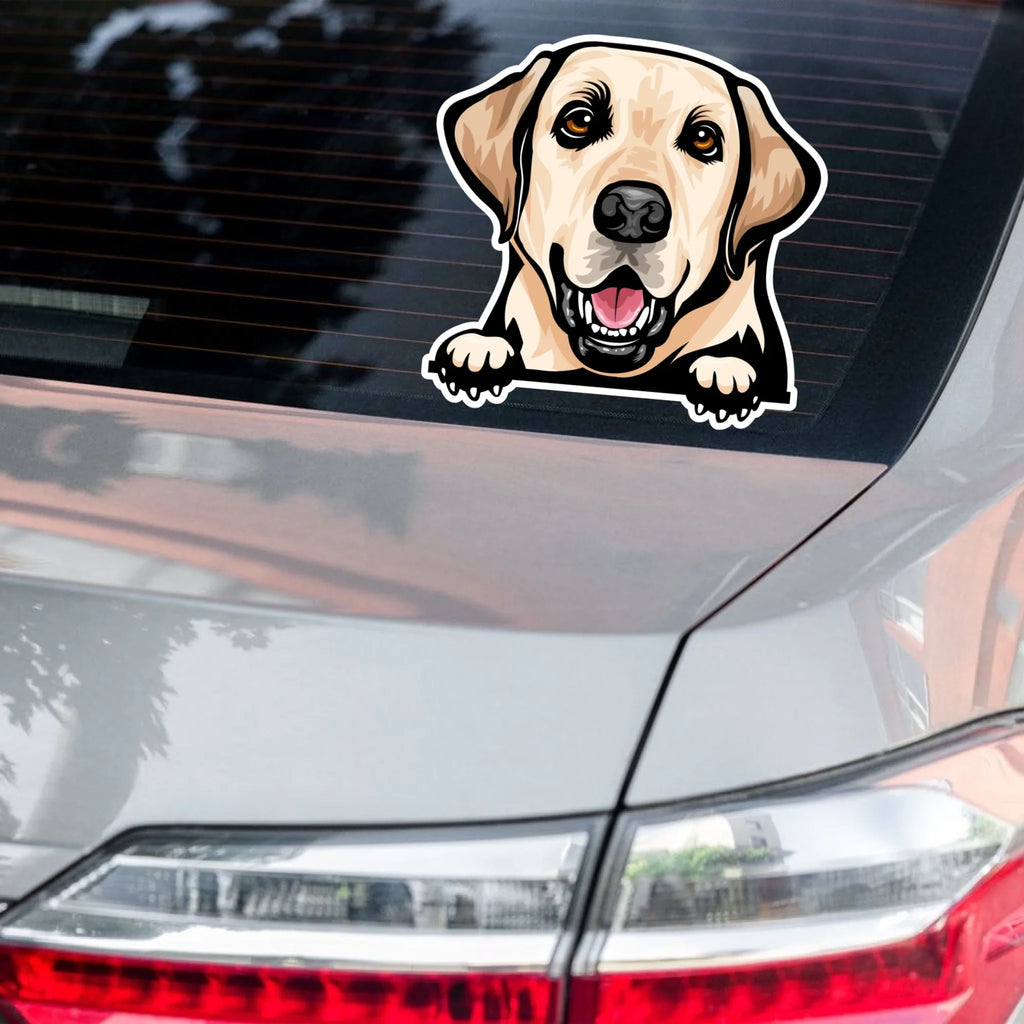 Labrador - Waterproof Decal for Car, Laptop, Water Bottle, Notebook, Phone Case | Dog Mom Gift