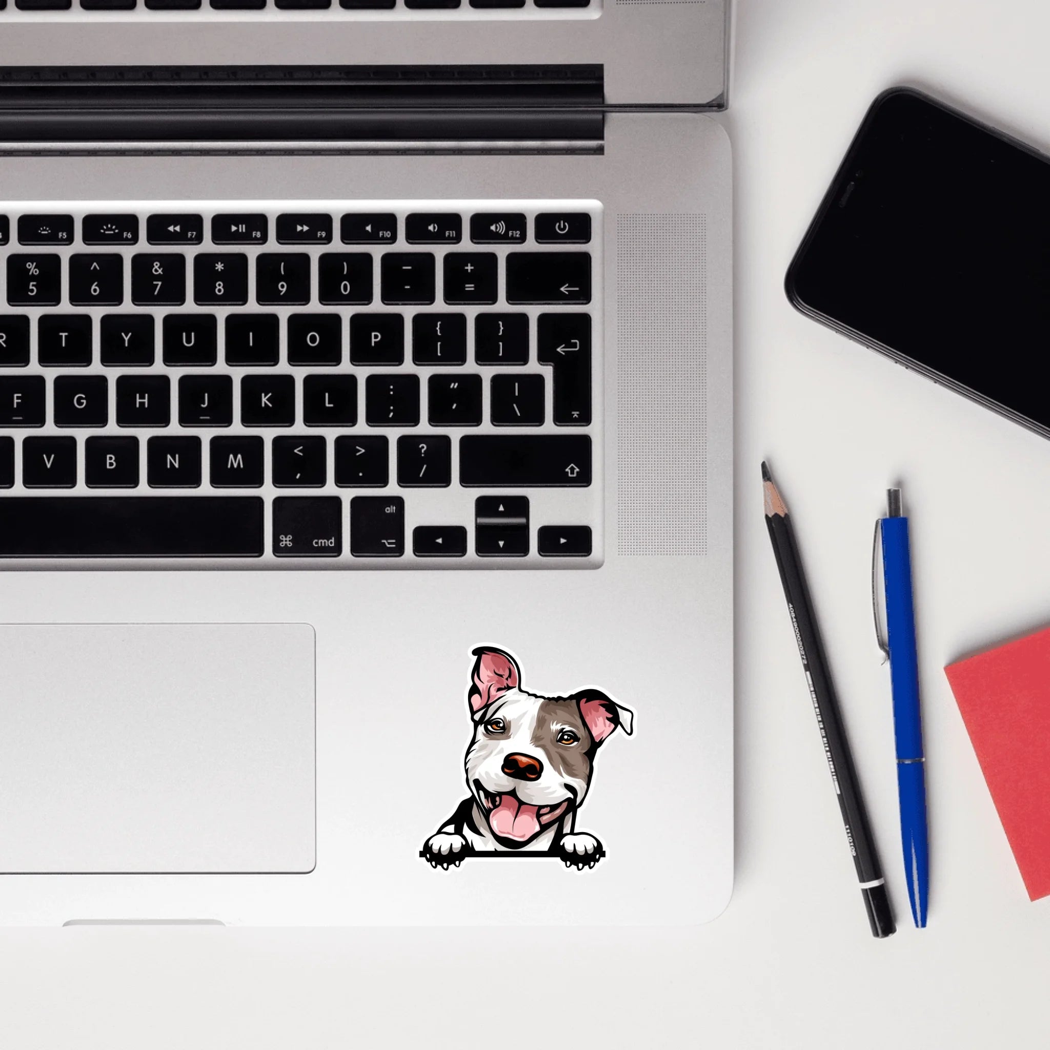  Pit Bull sticker on laptop