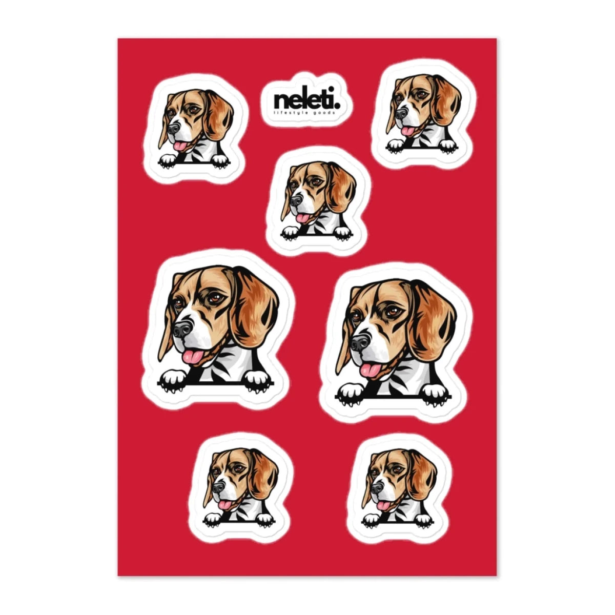 Beagle - Waterproof Decal for Car, Laptop, Water Bottle, Notebook, Phone Case | Dog Mom Gift - neleti