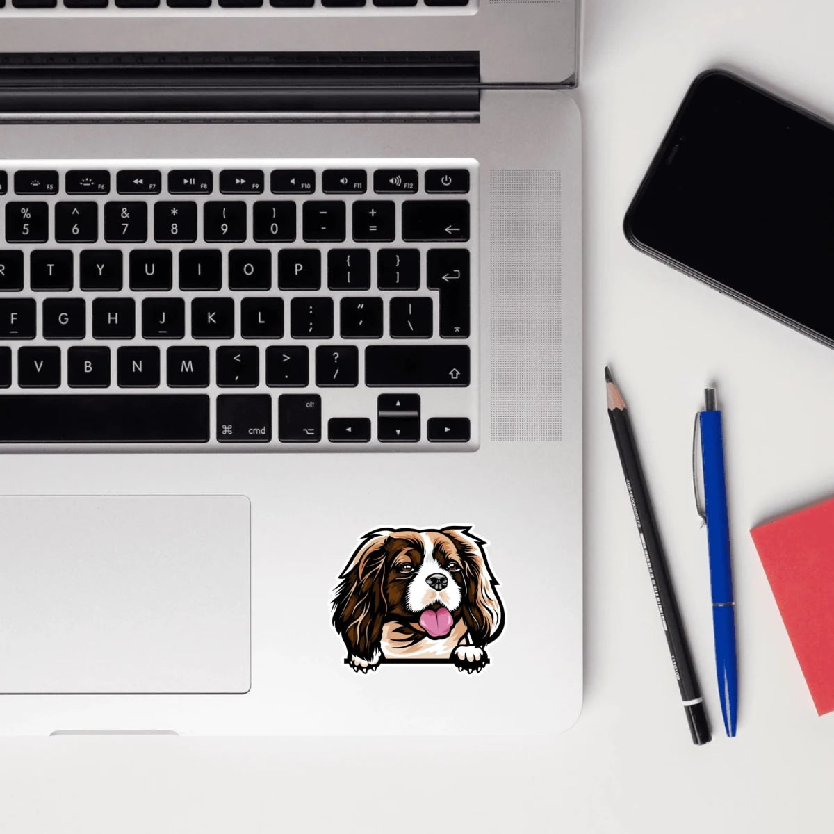 Cavalier - Waterproof Decal for Car, Laptop, Water Bottle, Notebook, Phone Case | Dog Mom Gift - neleti