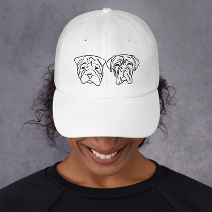 classic-dad-hat-white-custom-dogs-embroidery