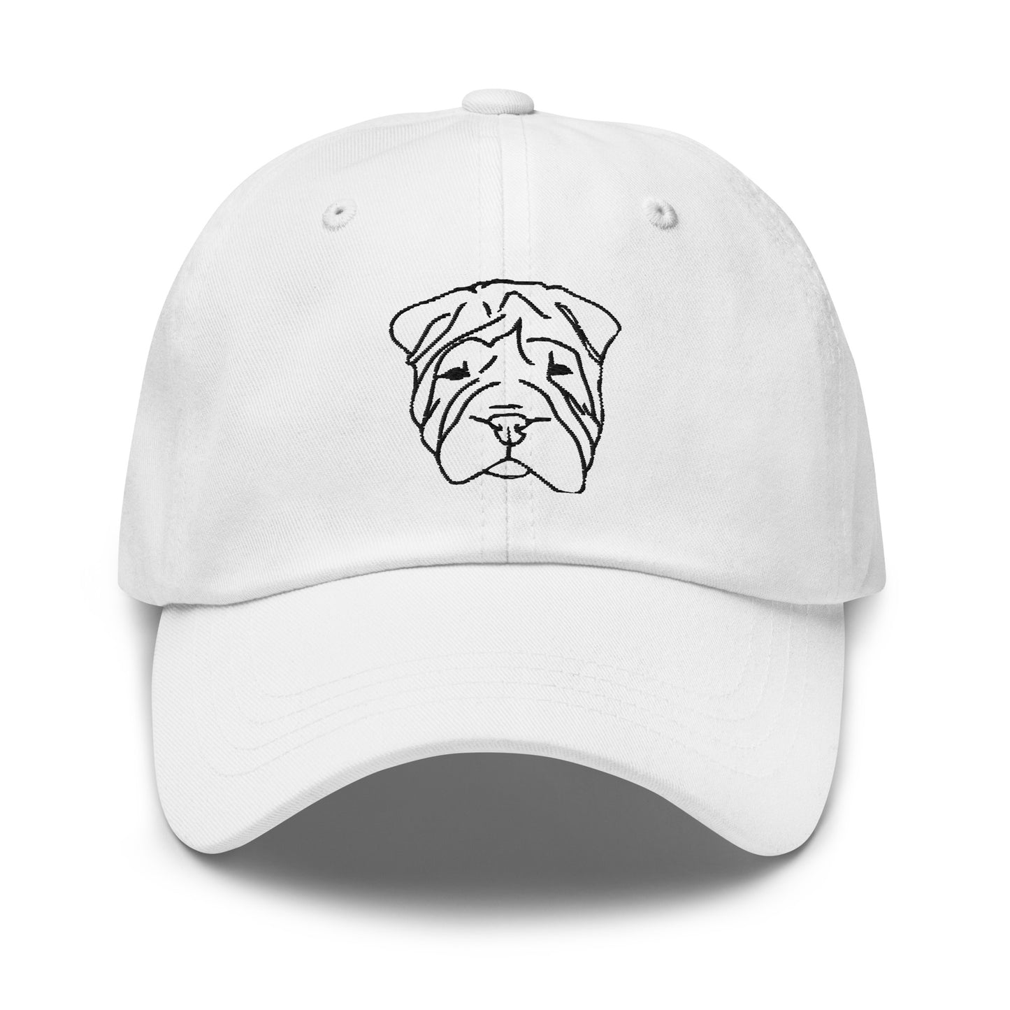 classic-dad-hat-white-with-dog-embroidery