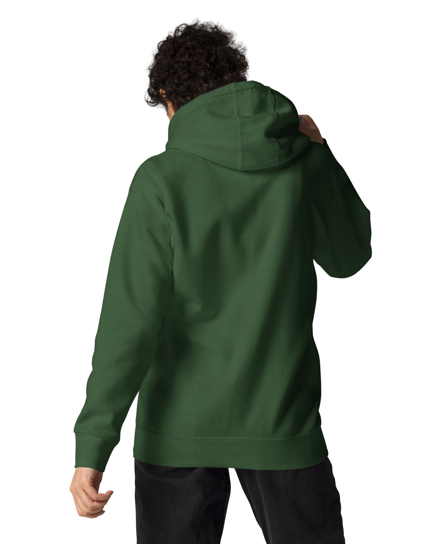 custom-forest-green-hoodie-for-dog-mom