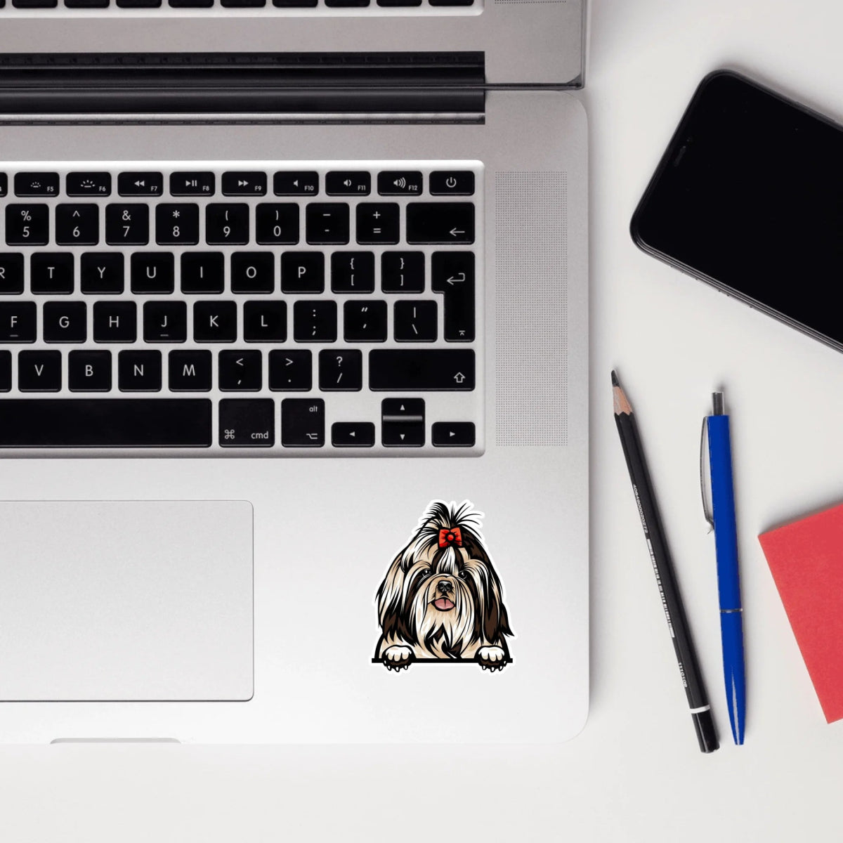 Custom Sticker with Dog Breed - Golden Retriever, Labrador, French Bulldog, Corgi, Pug - Personalized Kiss - Cut Decal - neleti