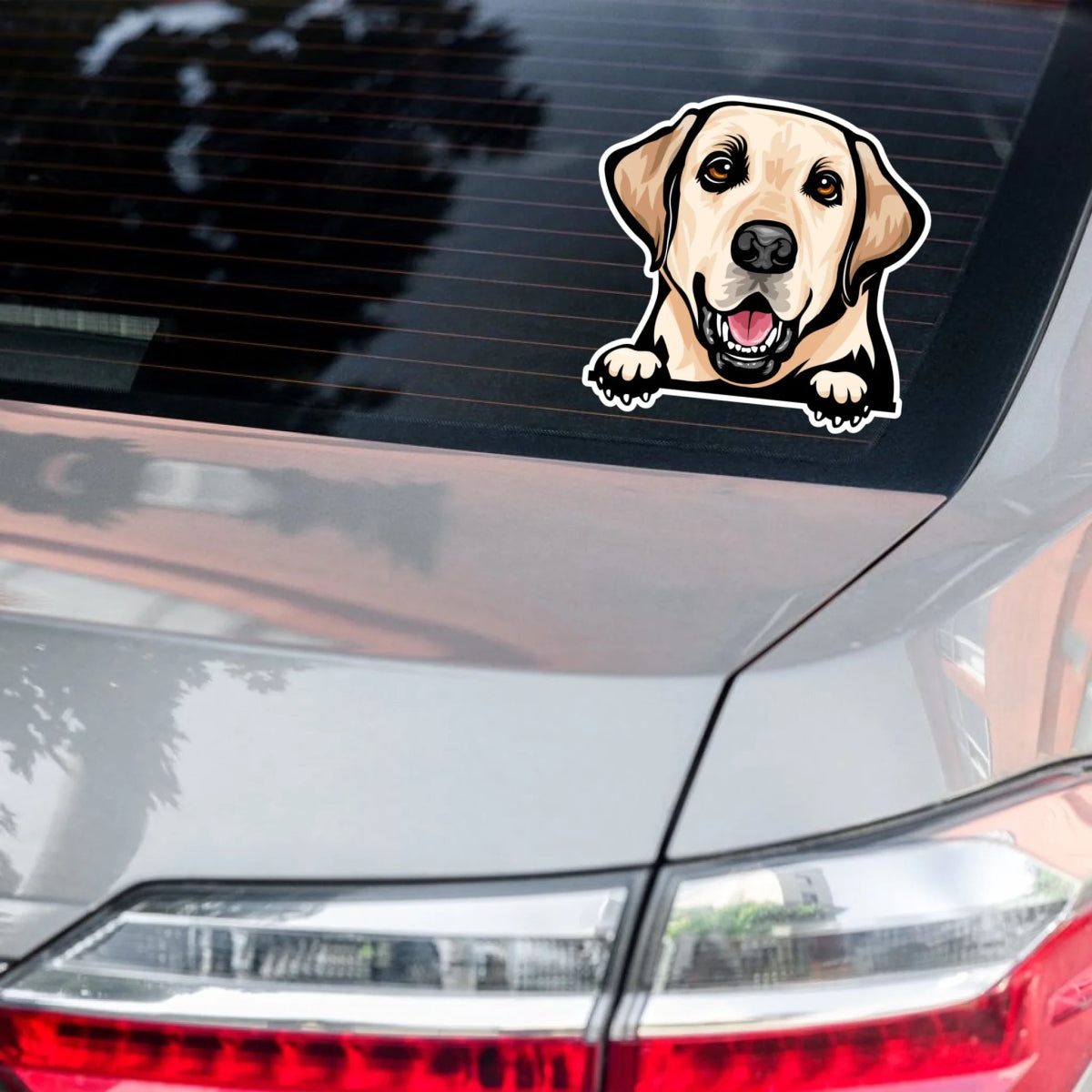 Custom Sticker with Dog Breed - Golden Retriever, Labrador, French Bulldog, Corgi, Pug - Personalized Kiss - Cut Decal - neleti
