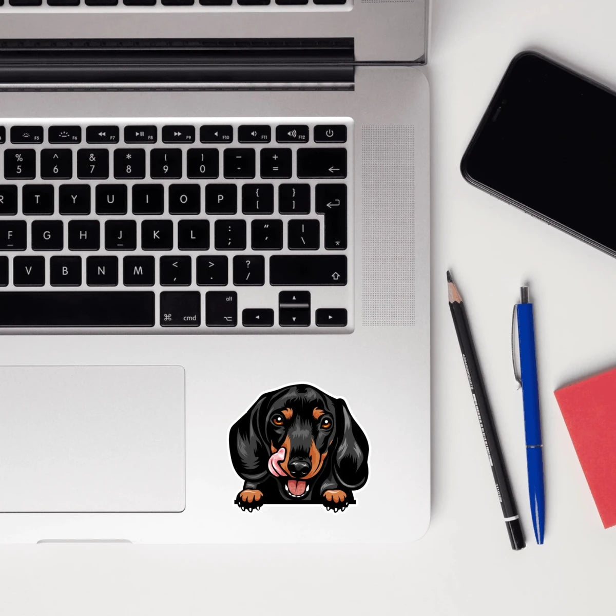 Dachshund - Waterproof Decal for Car, Laptop, Water Bottle, Notebook, Phone Case | Dog Mom Gift - neleti