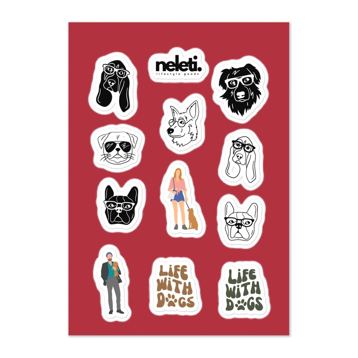 Dog Mom & Dog Dad Stickers - Parent Pride Pack - neleti