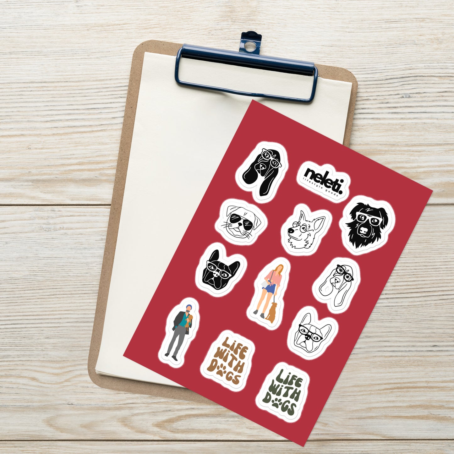 dog-themed-kiss-cut-sticker-sheet