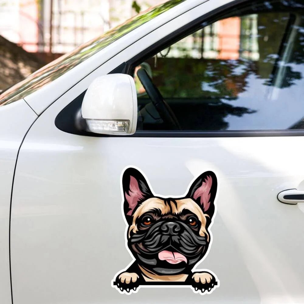 French Bulldog Sticker - Waterproof Decal for Car, Laptop, Water Bottle, Notebook | Dog Mom Gift - neleti