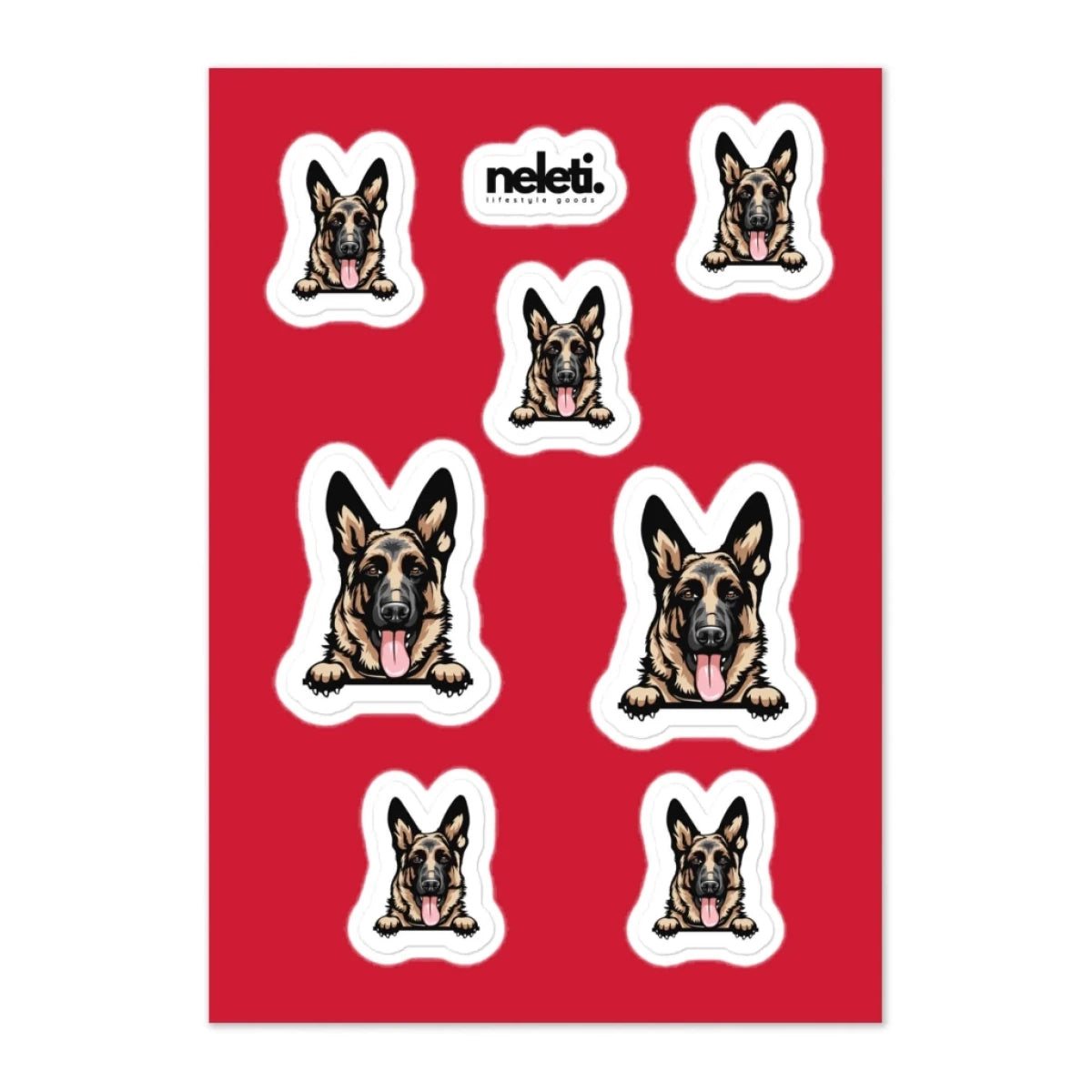 German Shepherd - Waterproof Decal for Car, Laptop, Water Bottle, Notebook, Phone Case | Dog Mom Gift - neleti