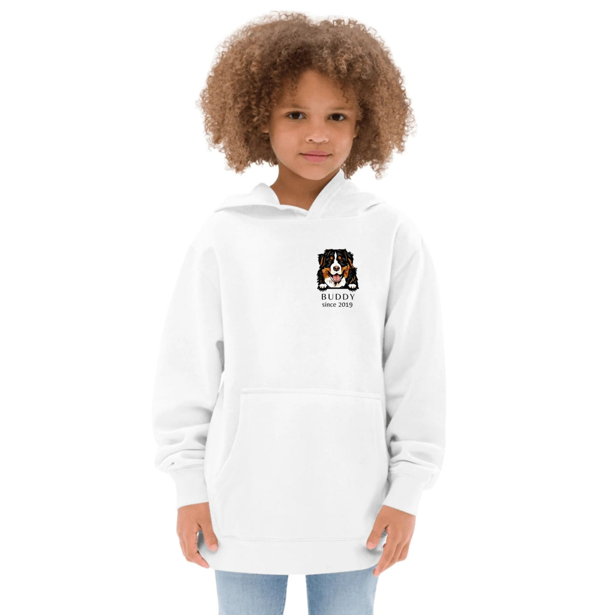 Kids Dog Breed Hoodie - Custom Name & Year Personalization - neleti