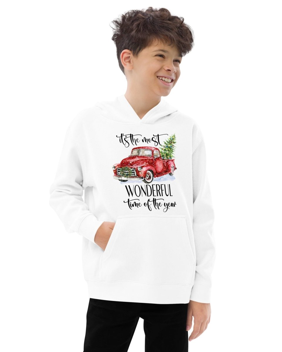 Kids Hoodies with Christmas Truck - neleti