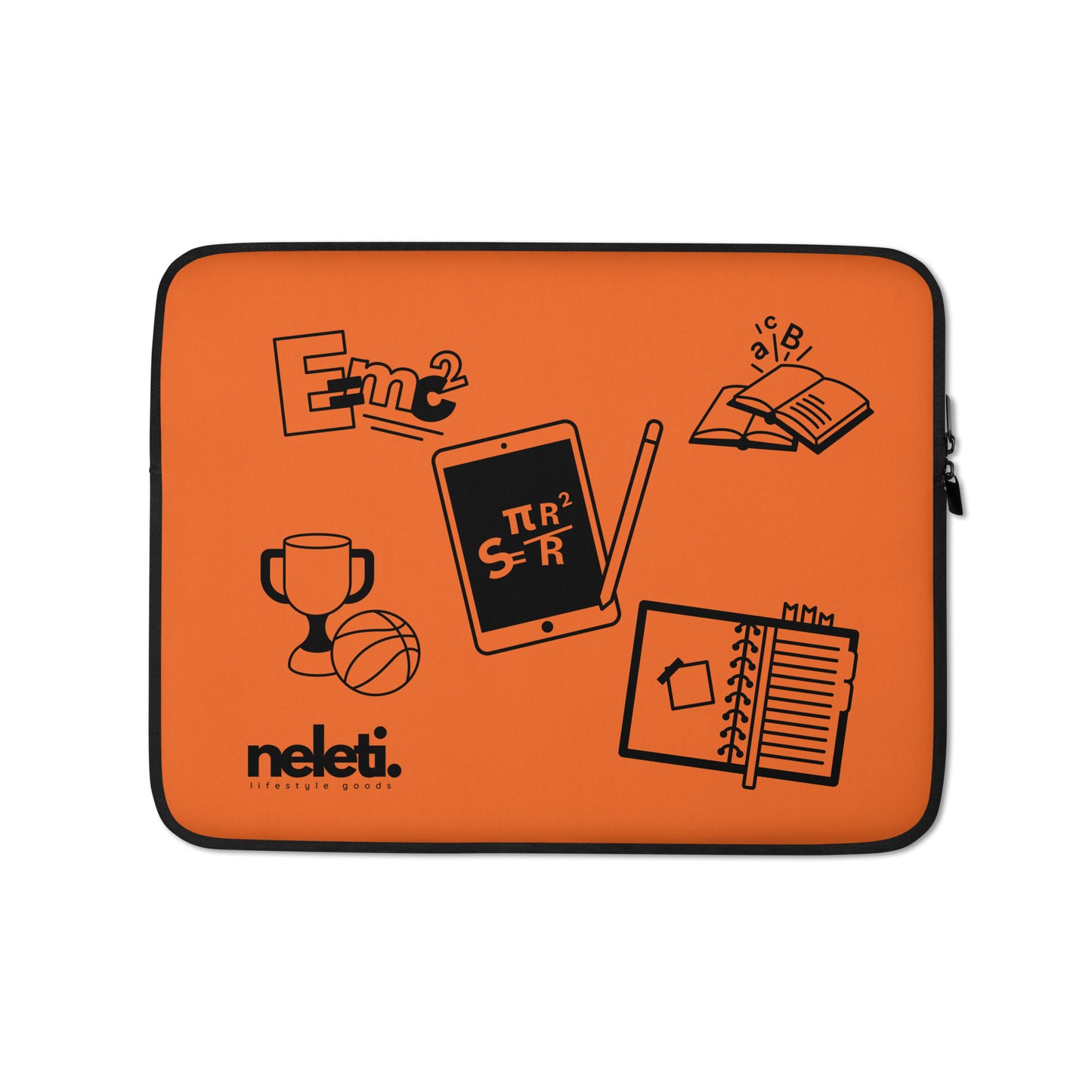 laptop-sleeve-with-back-to-school-print-orange-color