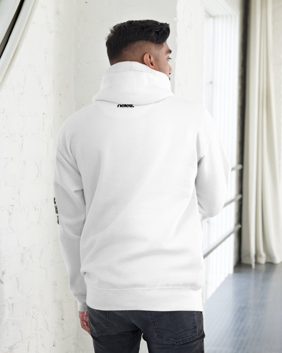 'LIFE WITH DOGS' Premium Hoodie - Dog Parent Sweatshirt with Paw Print Design - neleti