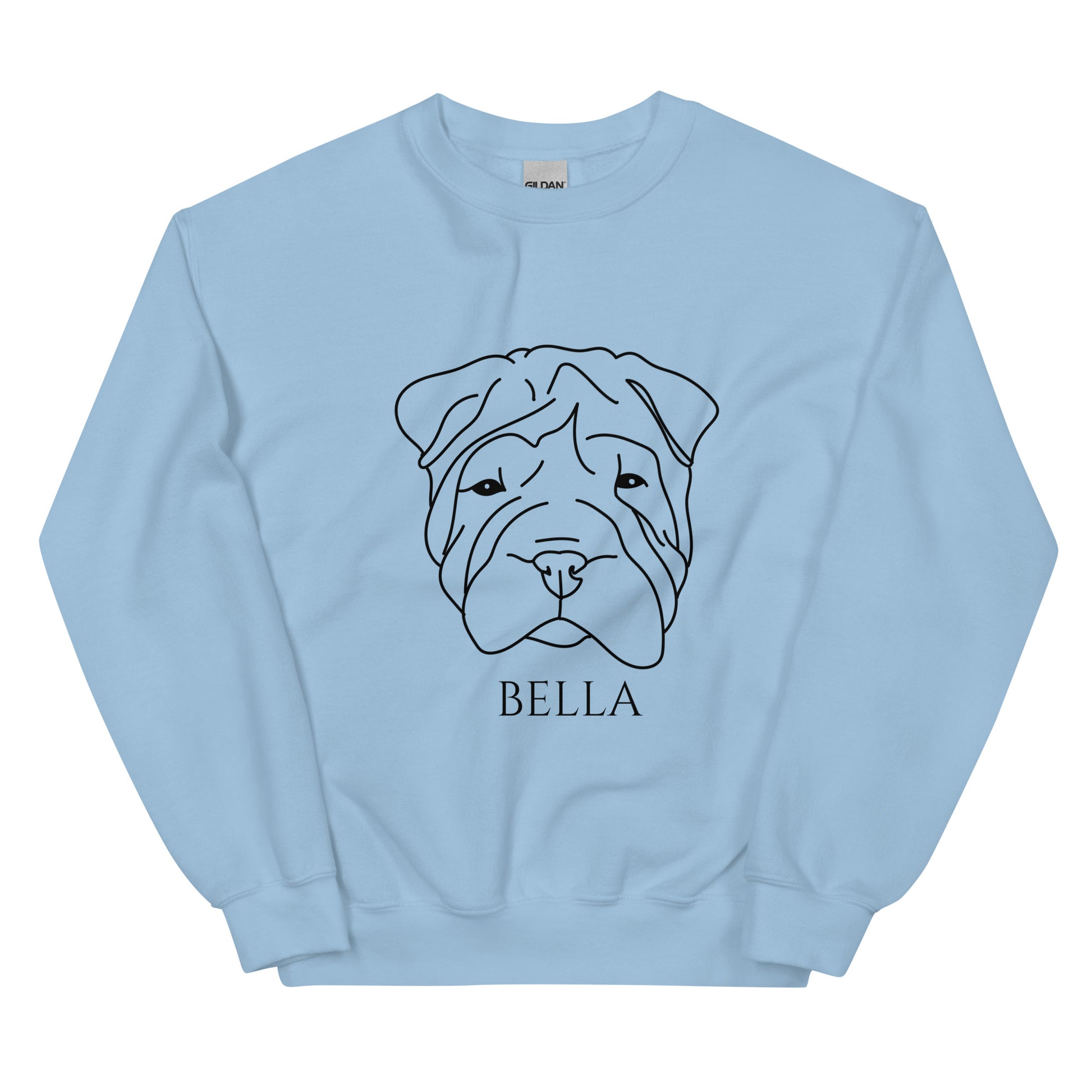 light-blue-sweatshirt-for-dog-parents