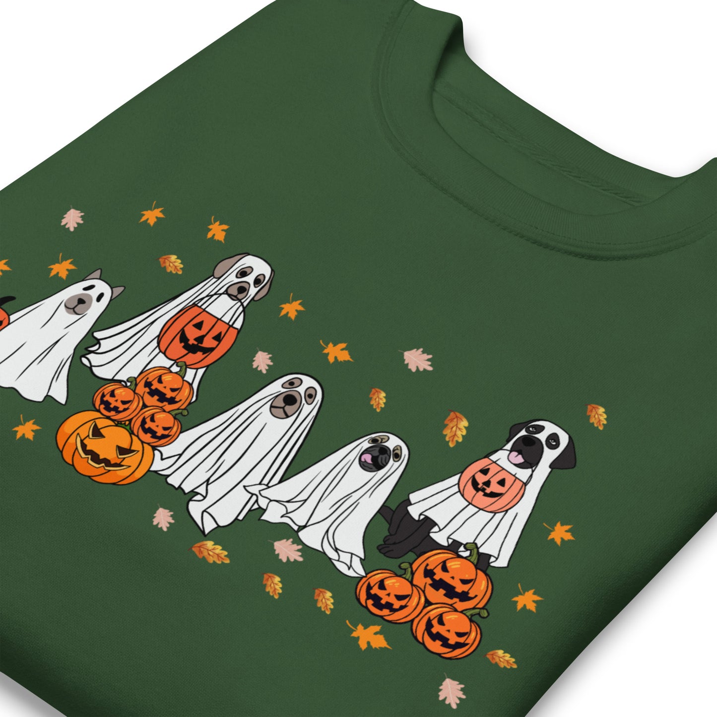 neleti.com-haloween-forest-green-sweatshirt-for-dog-parents