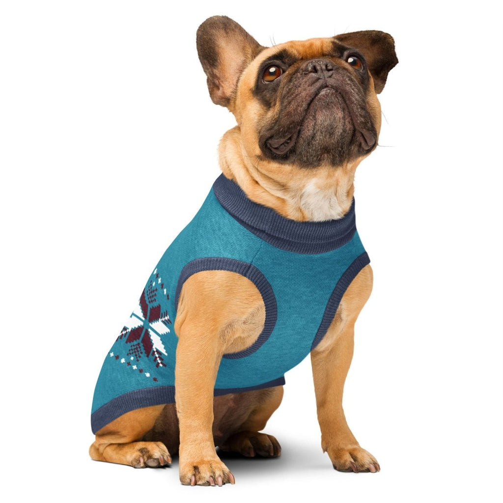 Nordic Embroidery Dog Sweater - Snowflake Knit Pattern - Premium Winter Pet Apparel - neleti