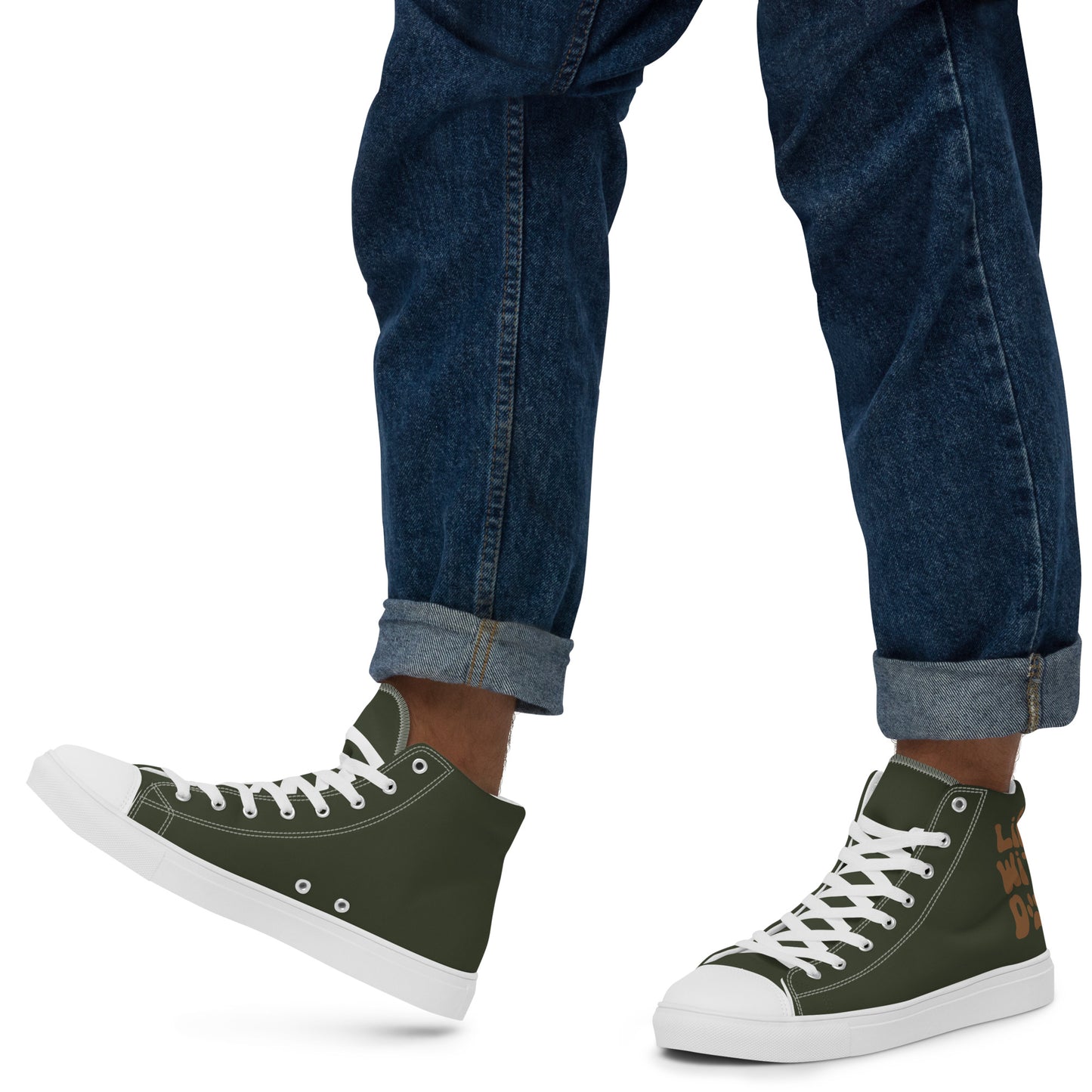 olive-mens-high-top-canvas-shoes