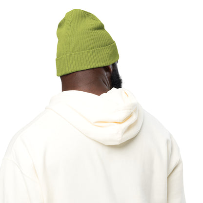 organic-ribbed-beanie-leaf-green-back