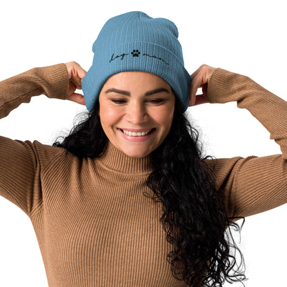 organic-ribbed-beanie-light-avio-blue-with-embroidered-dog-mom