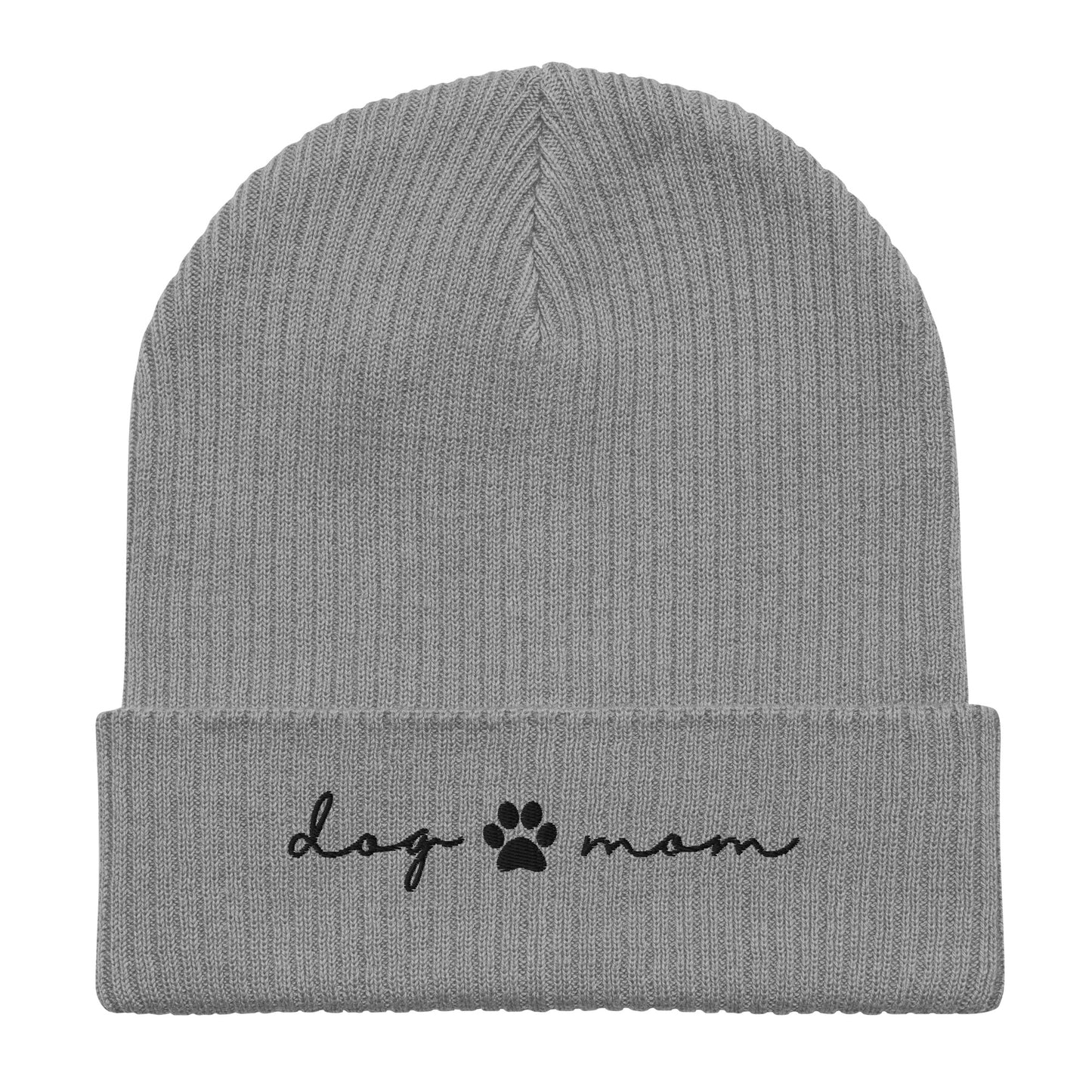 organic-ribbed-beanie-light-grey-with-embroidered-dog-mom