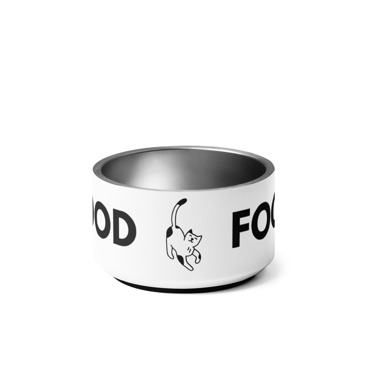 Premium Non - Slip Cat Bowl - Stylish Stainless Steel Feeding Bowl - neleti