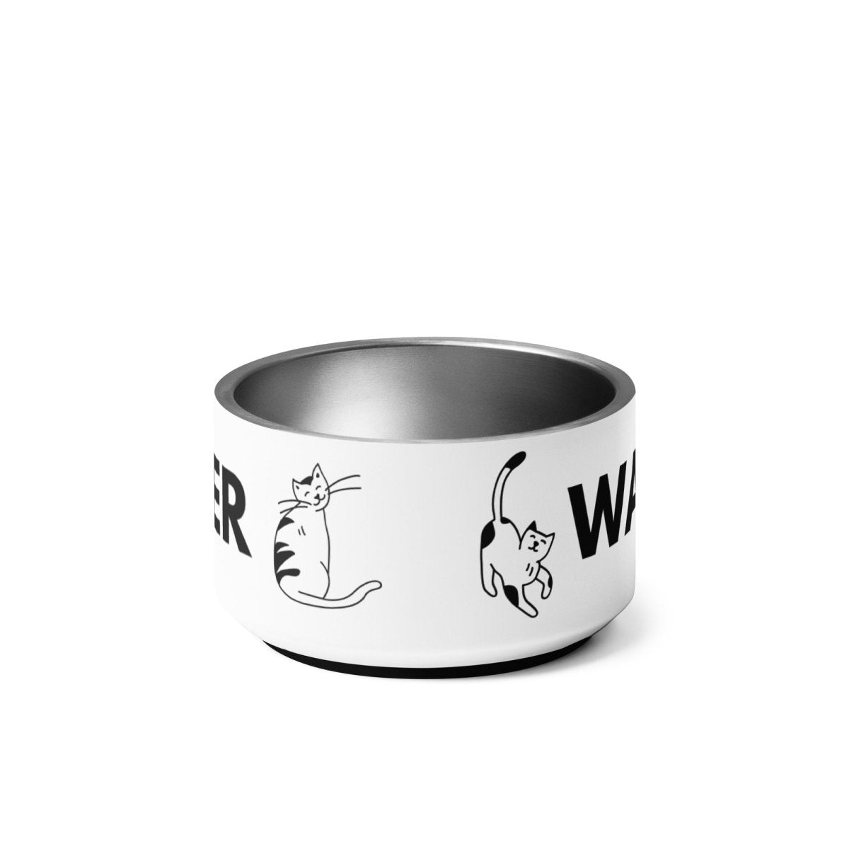 Premium Non - Slip Cat Bowl - Stylish Stainless Steel Feeding Bowl - neleti