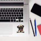 Pug Sticker - Waterproof Decal for Car, Laptop, Water Bottle, Notebook, Phone Case | Dog Mom Gift - neleti