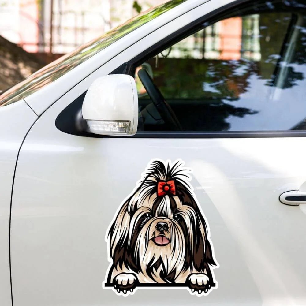 Shih Tzu - Waterproof Decal for Car, Laptop, Water Bottle, Notebook, Phone Case | Dog Mom Gift - neleti