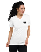 V - Neck Paw Print Shirt - Pet Parents Dog & Cat - neleti