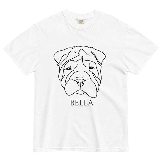 white-shirt-with-dog-face