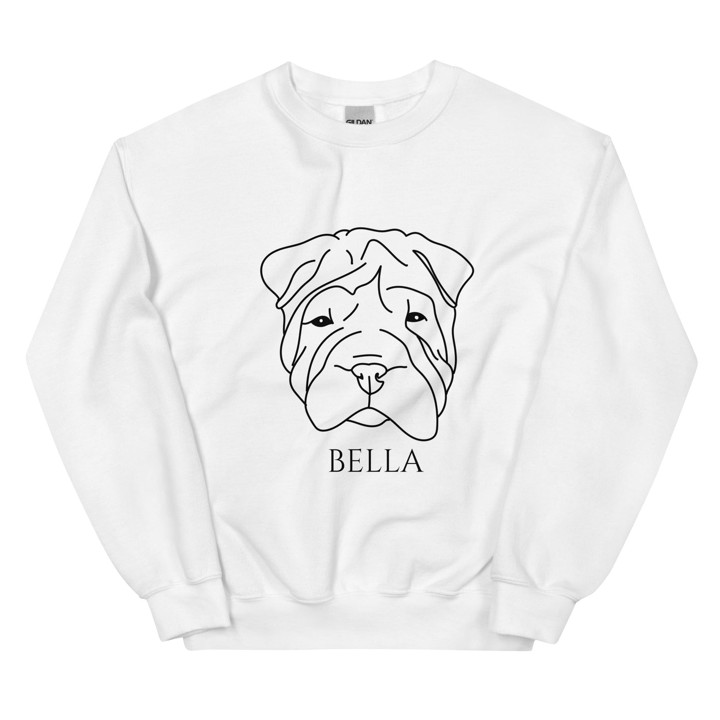 white-sweatshirt-for-dog-moms