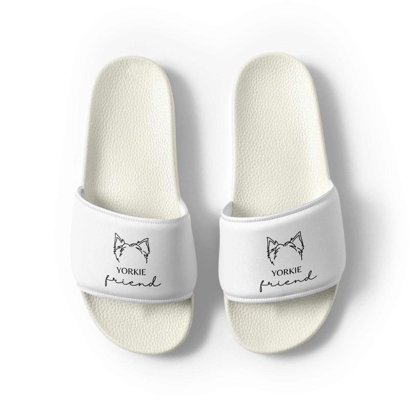 womens-slides-white-with-personalized-dog-ears