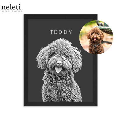 neleti pet portrait Eclipse / 8x10in/20x25cm-no frame Personalized Pet Portrait